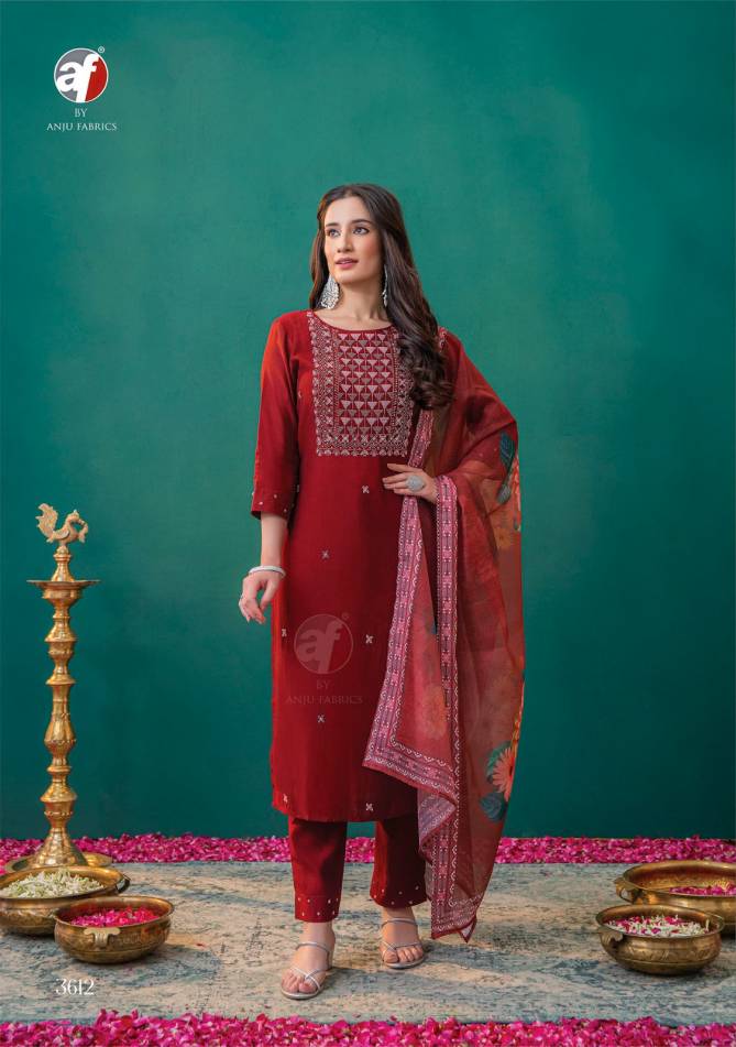 Nakhrali By Af Modal Silk Hand Work Designer Kurti With Bottom Dupatta Wholesale Market In Surat